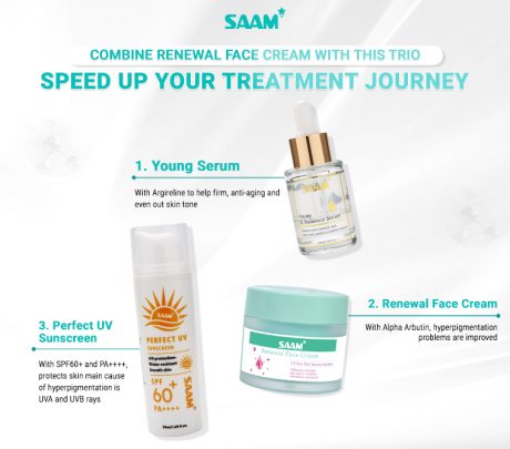SAAM Renewal Face Cream – Brightening Care for Melasma & Freckles - Desertcart.store