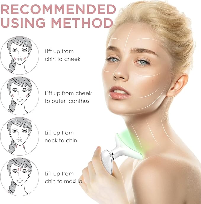 Rechargeable LED Facial And Neck Massager - Desertcart.store