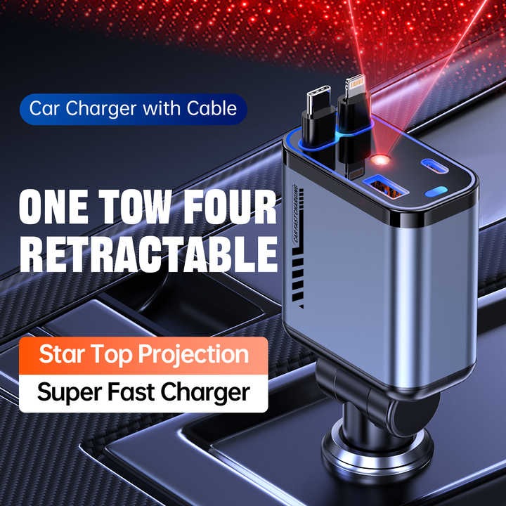 Retractable Car Charger - Desertcart.store