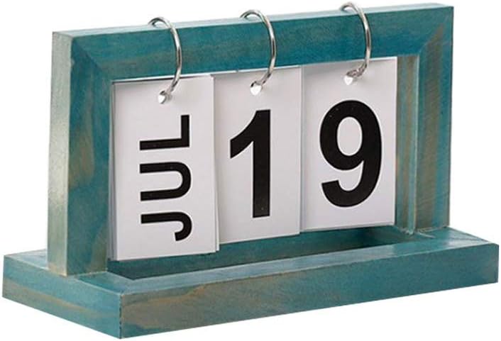 Wooden Vintage Home Calendar - Desertcart.store
