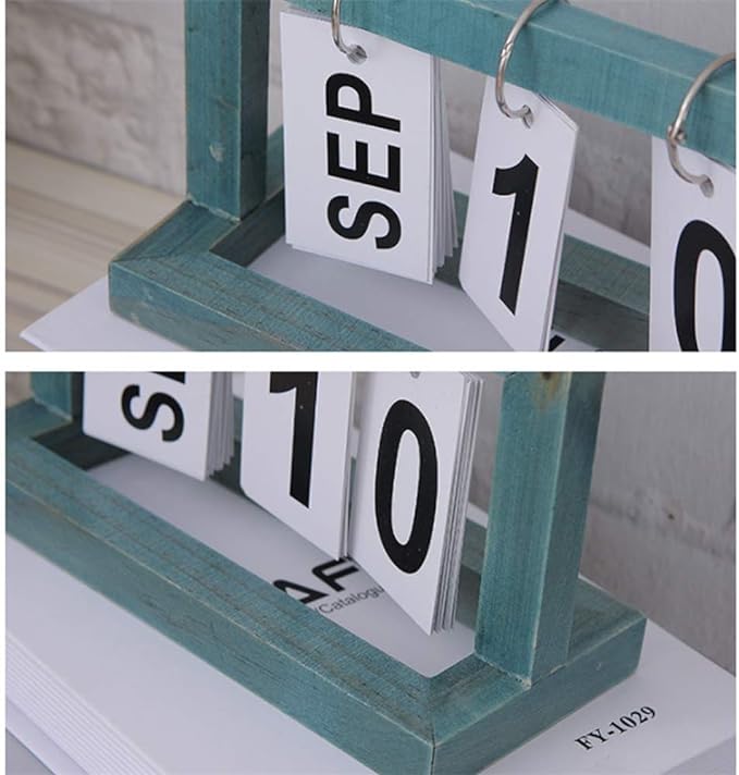 Wooden Vintage Home Calendar - Desertcart.store