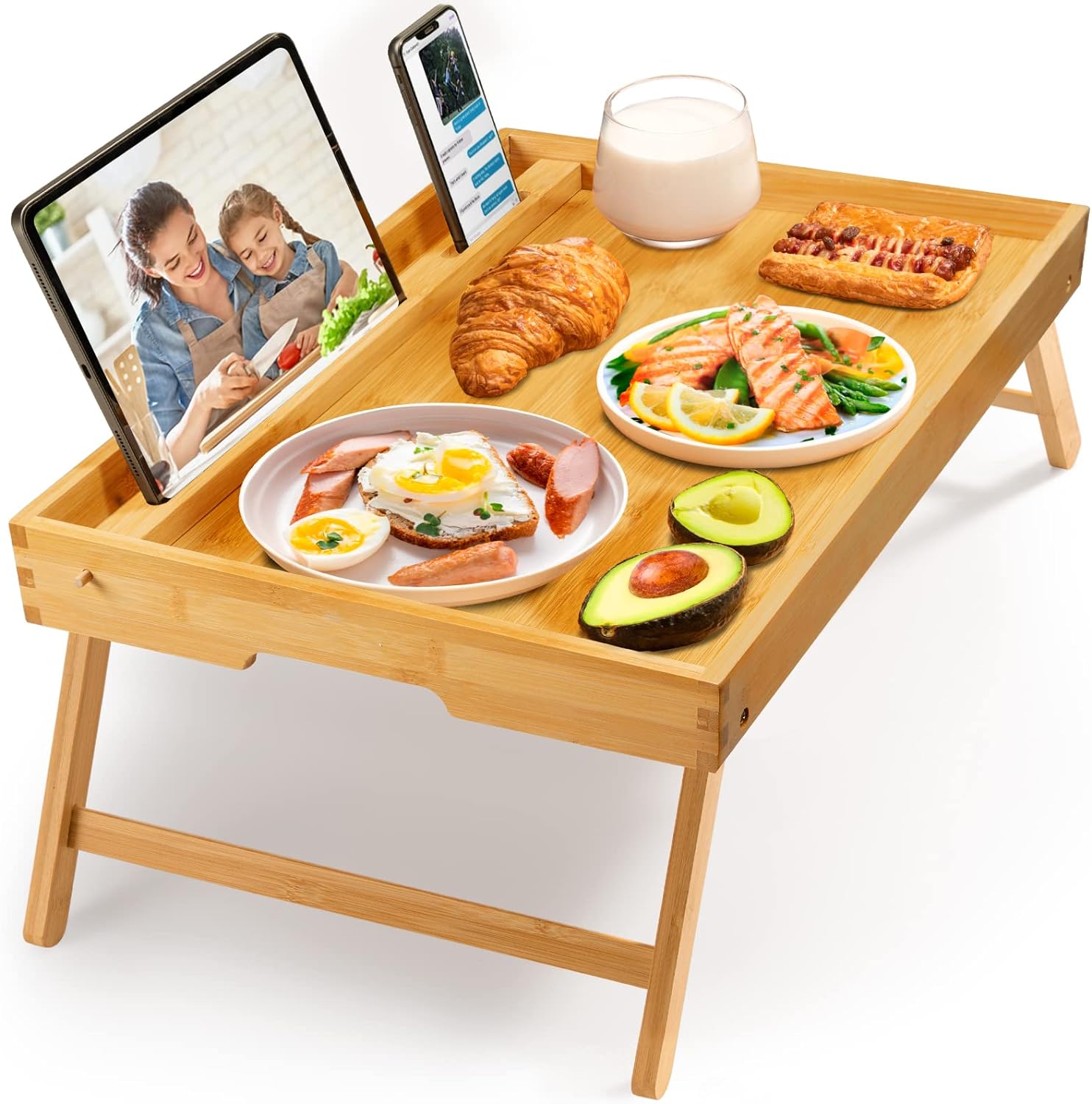 Bamboo Bed Tray Table - Desertcart.store