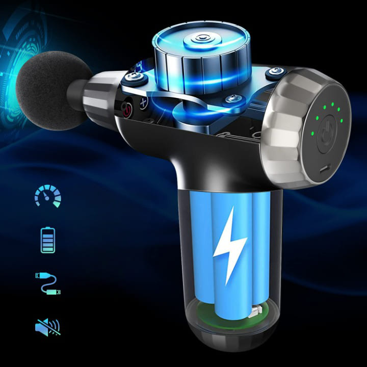 Muscle Massage Gun with 4 Heads FH-820 - Desertcart.store