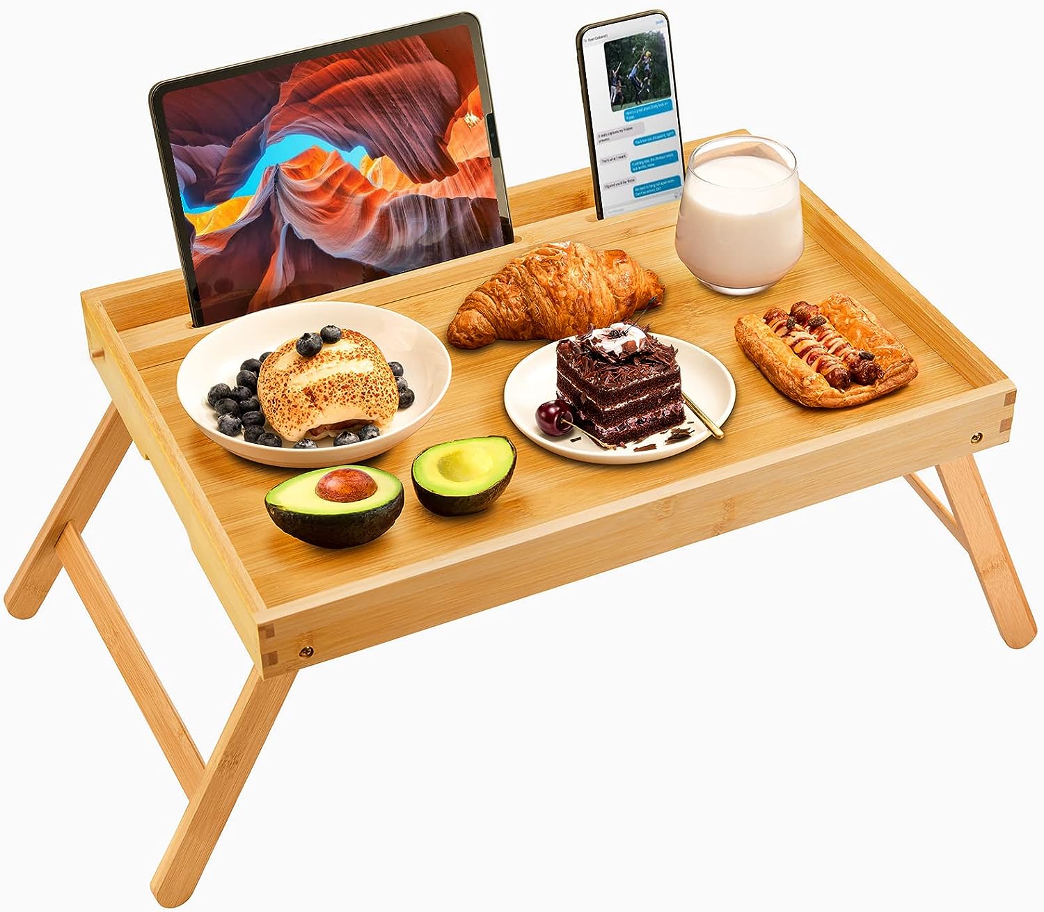 Bamboo Bed Tray Table - Desertcart.store