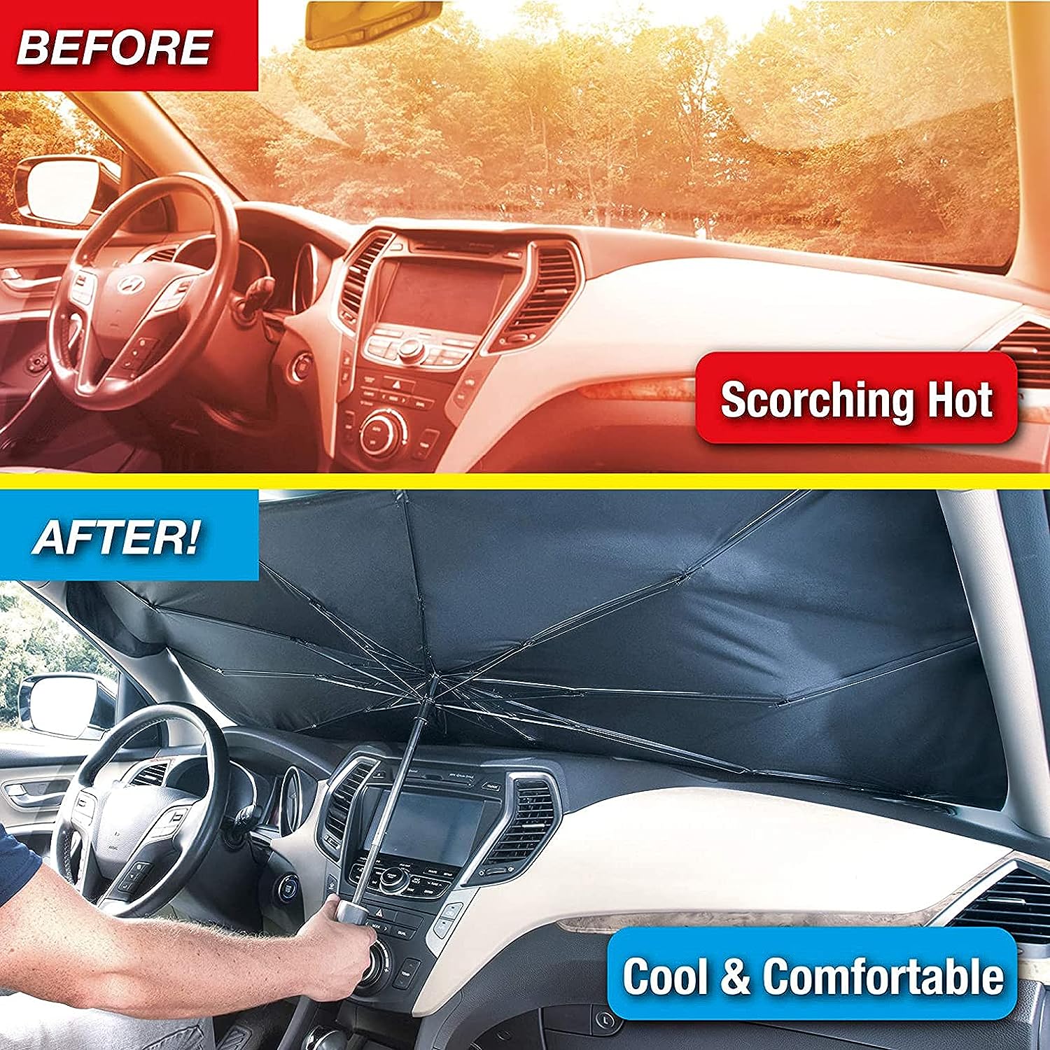 Car Windshield Sun Shade - Desertcart.store