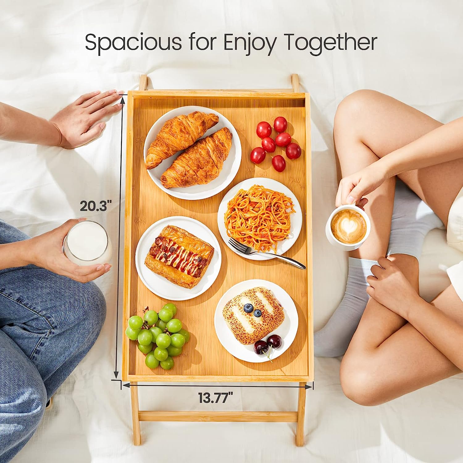 Bamboo Bed Tray Table - Desertcart.store