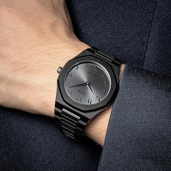 Black Arabic Stainless Steel Aura Watch - Desertcart.store