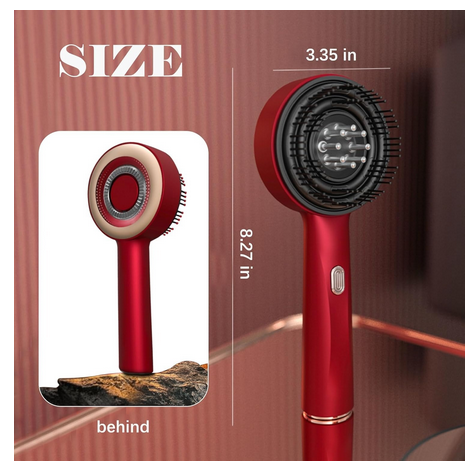 Scalp Massager Brush (Red) – فرشاة تدليك فروة الرأس (حمراء) - Desertcart.store