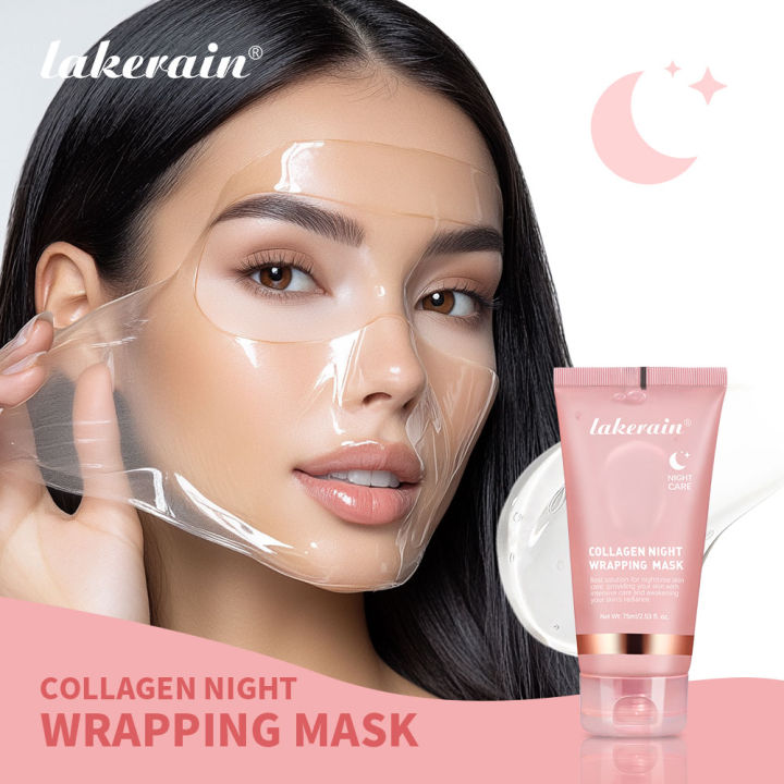 Collagen Jelly Cream Hydrolyzed Collagen Overnight Facial Mask Wrapping Peel-Off Mask Hydrating Firming Moisturizing SkinCare - Desertcart.store