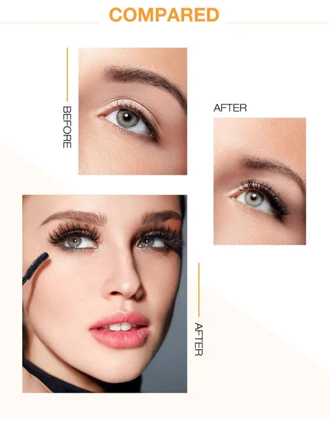 O.TWO.O 3D Mascara Lengthening Black Lash Eyelash Extension Eye Lashes Brush Beauty Makeup Long-wearing Gold Color Mascara - Desertcart.store