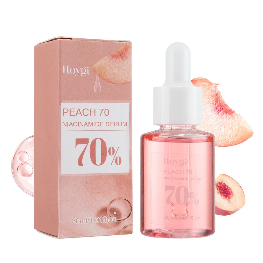 Peach 70% Niacinamide Facial Serum Fade Melanin Moisturzing Shrink Pores Smooth Brightening Skin Care Dark Spot Remover Serum - Desertcart.store
