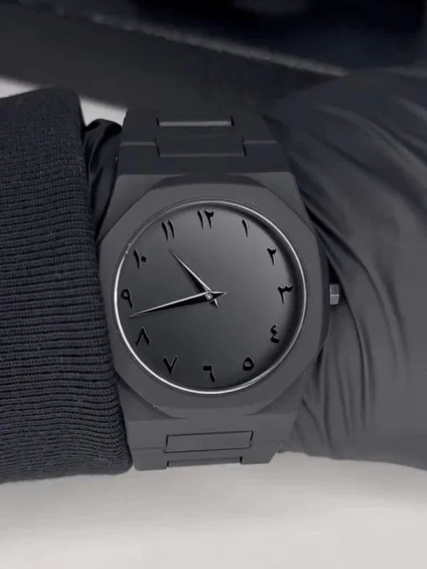 Black Aura Quartz Watch – Stylish Analog Watch for Men & Boys - Desertcart.store