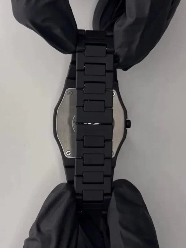 Black Aura Quartz Watch – Stylish Analog Watch for Men & Boys - Desertcart.store
