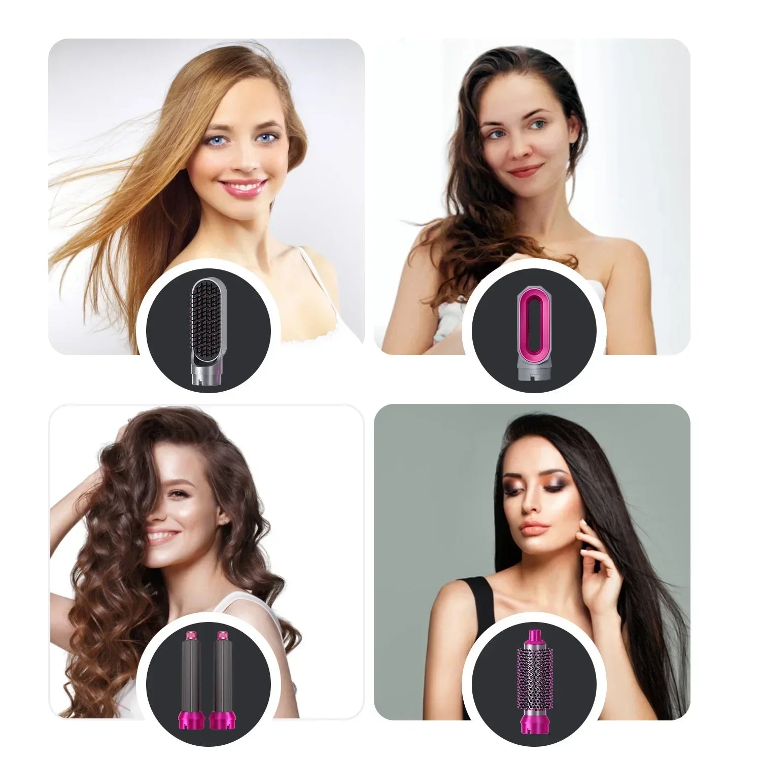 Hot Air Brush 5 In 1 Hair Dryer Brush - Desertcart.store