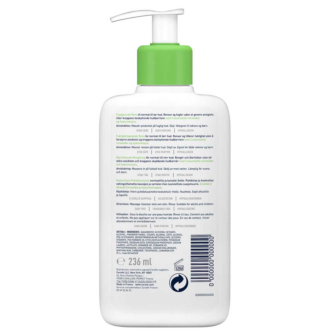 Hydrating cleanser dor normal to dry skin with hyaluronic acid 236ML - Desertcart.store