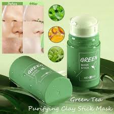 Face Clean Mask Green Tea Cleansing Stick Mask Shrink Pores Deep Blackhead Remover Facial Cleansing Moisturizing Mask Skin Care - Desertcart.store