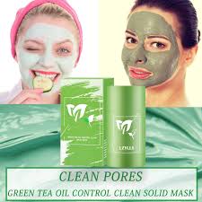 Face Clean Mask Green Tea Cleansing Stick Mask Shrink Pores Deep Blackhead Remover Facial Cleansing Moisturizing Mask Skin Care - Desertcart.store