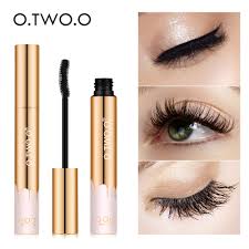 O.TWO.O 3D Mascara Lengthening Black Lash Eyelash Extension Eye Lashes Brush Beauty Makeup Long-wearing Gold Color Mascara - Desertcart.store