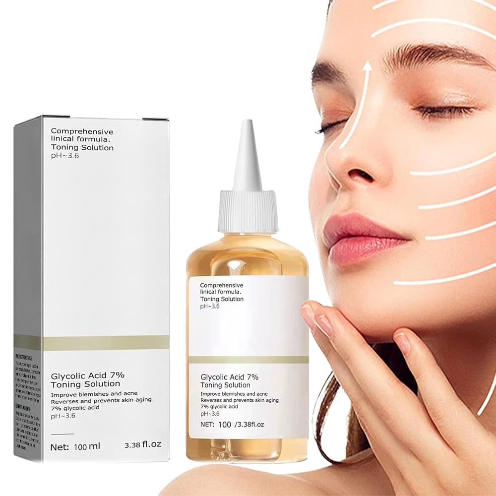 100ml Glycolic Acid 7% Toning Solution To Remove Acne and Moisturize Skin Rejuvenating Lotion - Desertcart.store